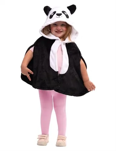 Rubies S8949-XS Super Panda Inf Umhang Kostüm, Mehrfarbig, XS (2-3 AÑOS)