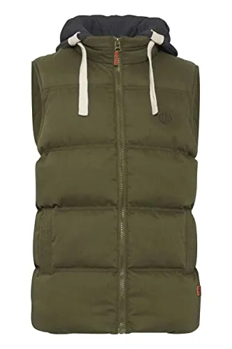 Blend BHJens Herren Weste - Steppweste mit Kapuze - Funktionsjacken: Robuste, gefütterte Weste mit abnehmbarer Kapuze, ideal für Outdoor-Aktivitäten und nachhaltig produziert.