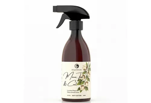 Equimour Fellpflege Mähnen- & Schweifspray Pferd – Glanz, entwirrend, pflegend, entwirrend, glanzgebend, pflegend, ver. Düfte, pflanzliche Extrakte