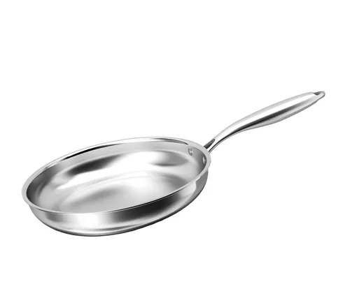 Cheffinger Bratpfanne Edelstahl 24/28 cm – Induktionsgeeignet mit ergonomischem Griff