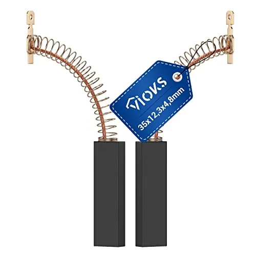 VIOKS 2x Motor Kohlebürsten für Waschmaschine Ersatz für 00154740 Motorkohlen Bosch - Kohle Stifte Kohlen 4,8mm AMP für Waschtrockner Bosch & Waschmaschine Waschmaschine Siemеns iq500 iq300 Serie 6