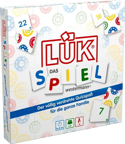 LÜK - DAS SPIEL: Der völlig verdrehte Quizspaß für die ganze Familie - Gesellschaftsspiel für die ganze Familie, fördert Teamarbeit und macht Lernen spielerisch leicht.