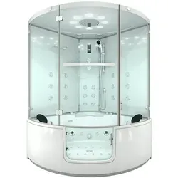 Dampfdusche Whirlpool Dusche Duschkabine K60-WS-EH 140x140cm