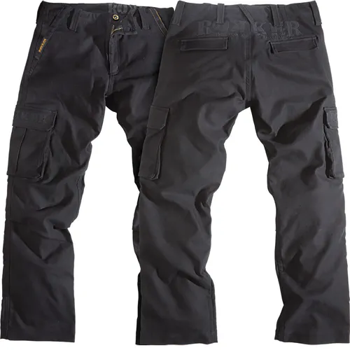 Rokker Black Jack 2022 W38 L34 Motorrad Jeans Hose - Motorradhose mit atmungsaktiven, wasserbeständigen Eigenschaften und herausnehmbaren Protektoren für optimalen Schutz. Ideal für Pendler und Motorrollerfahrer.
