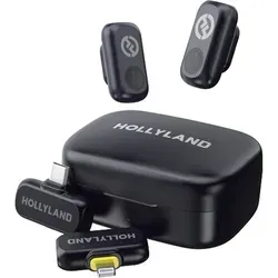 Hollyland Lark A1 Combo space grey - Mikrofon für kabellose Audioaufnahmen, mit 48 kHz/24 Bit High-Fidelity und intelligenter Rauschunterdrückung für professionellen Sound.