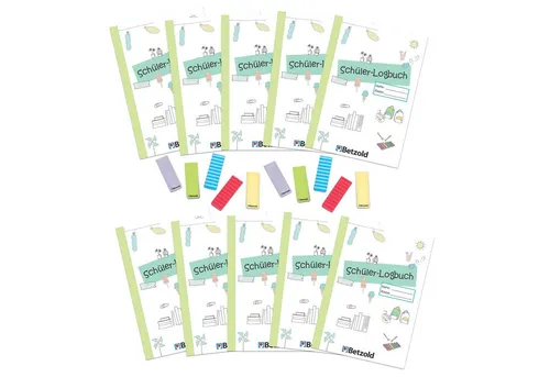 Betzold Jahresplaner Schüler-Logbuch inkl. magnetischen Lesezeichen