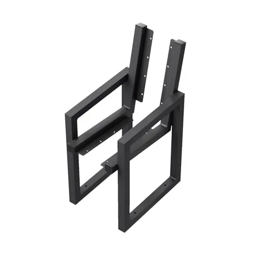 DRESDEN Bankbeine - 2 Stück aus Stahl Schwarz für Gartenbank oder Parkbank - Möbelteile: Robuste Bankbeine aus pulverbeschichtetem Stahl, ideal für DIY-Projekte im Garten oder Zuhause. Perfekt für individuelle Sitzbänke.