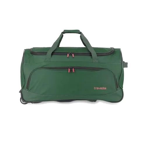 travelite Trolley Reisetasche mit Rollen - 89L Volumen, leicht verstaubar und ideal für Reisen oder Sport-Aktivitäten