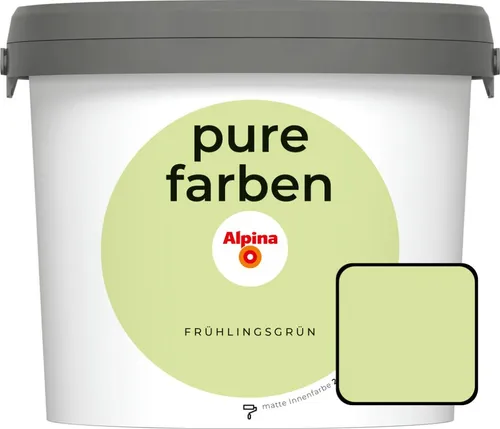 Produktbild Alpina pure farben Wandfarbe – Frühlingsgrün