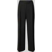 s.Oliver BLACK LABEL Anzughose mit Bügelfalte schwarz 40 - Elegante Anzughose in Schwarz mit Bügelfalte, ideal für stylische Anlässe. Atmungsaktiv und elastisch für höchsten Tragekomfort.