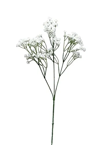 artplants.de Kunst Schleierkraut Cecilia, weiß, 65 cm, Ø1 cm - Künstliche Blume