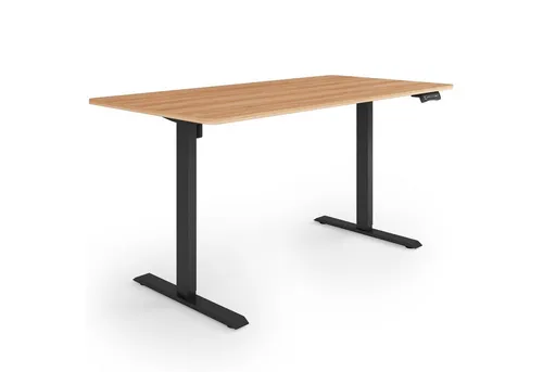 ESMART ETX-121BM Ergonomischer Steh-Sitz-Schreibtisch 160x80cm - Schreibtisch mit stufenlos elektrisch höhenverstellbar von 73,5-123,5 cm, 3x Memory-Funktion und Aktivitätserinnerung für gesunde Arbeitsplatzgestaltung.