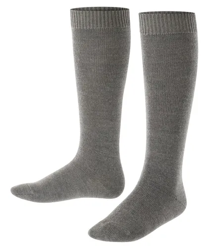 Falke Tagessocke Comfort Wool Kniestrümpfe (wärmende Merinowolle) dunkelgrau Kinder - 1 Paar, Größe: 19-22