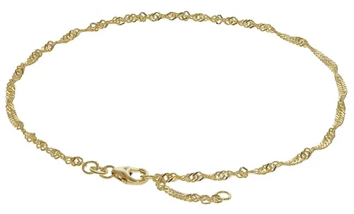 trendor Fußkettchen 333 Gold Singapur-Muster in gold von trendor