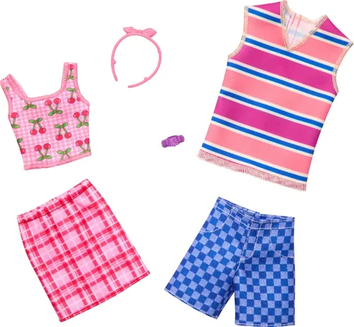 Barbie Clothes Set, Fashion & Accessory Pack for Barbie & Ken Dolls  (US IMPORT)