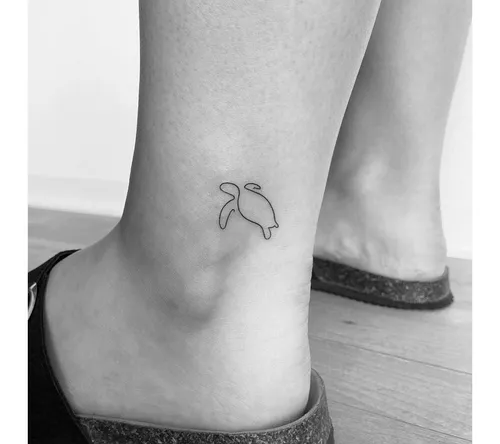 Inkster Schmuck-Tattoo Schildkröte Tattoo, wasserfestes temporäres Tattoo, 2 Wochen Halt