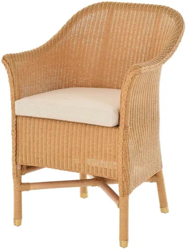 Loom-Sessel Esszimmersessel mit Armlehnen – Honigfarben in gelb von Krines Home