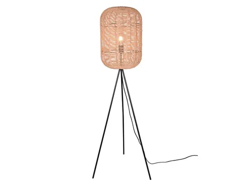 TRIO Leuchten LED Stehlampe - Ausgefallenes Tripod Design mit Sisalschirm - Standleuchten mit modernem Boho-Stil, ideal für gemütliche Räume. Diese 150 cm hohe Stehlampe bietet warmweißes Licht und ist ein echter Hingucker in jedem Wohnbereich.