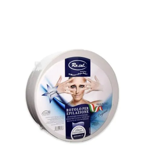 Ro.ial vorgeschnittene (perforiert) Enthaarungsstreifen Vliesrolle für die Haarentfernung - 100 Meter - Premium Qualität - Made in Italien !