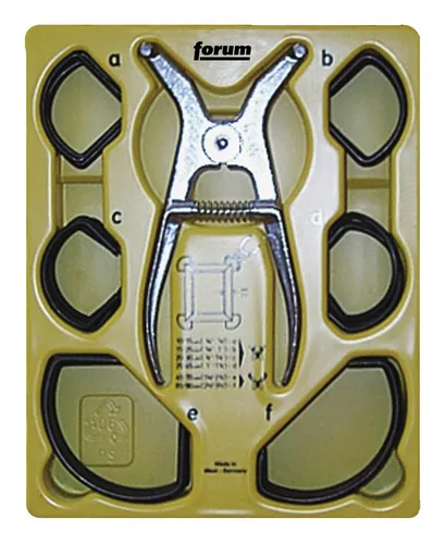 Forum Arbeitsgarnitur in Klarsichtbox 8tlg. - Spannwerkzeuge - Praktisches Set mit 8 Teilen in Klarsichtbox, ideal für präzise Arbeiten und einfache Aufbewahrung.