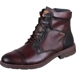 Pikolinos York Stiefeleten für Männer in Marrón - Wanderschuhe aus hochwertigem Leder mit weichem Futter für besten Tragekomfort und einem sicheren Sitz dank traditionellem Schnürsystem und Reißverschluss.