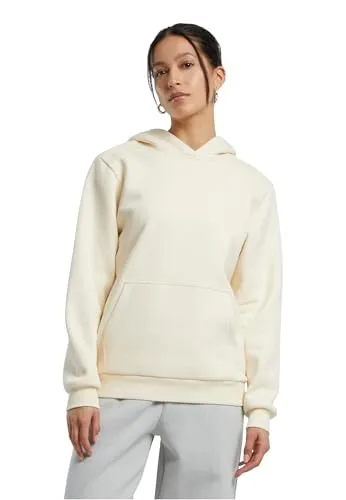 Build Your Brand Damen Fluffy Hoody, lässiger Kapuzenpullover im Loose Fit, Größen XS - 5XL