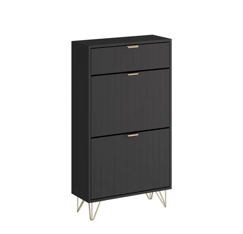 Vicco Schuhschrank Helge, Schwarz, 60 x 107.5 cm von Vicco