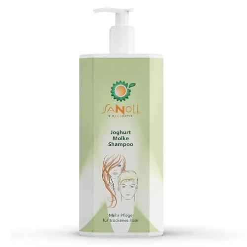 Sanoll Joghurt Molke Shampoo 1 Liter - Naturbelassenes Shampoo mit Joghurt und Molke, ideal für sanfte Reinigung und Pflege aller Haartypen.