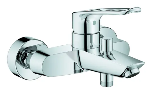 Grohe Eurosmart Einhand-Wannenbatterie - Chrom, 25241003 - Moderne Armatur mit offenem Hebel für einfache Handhabung und präzise Temperaturkontrolle, ideal für stilvolle Badezimmer.