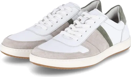 LLOYD Herren Low Sneaker Bosco Weiß Ledermix - Herren-Sneaker mit herausnehmbarer, gepolsterter Decksohle und flexibler, rutschhemmender Laufsohle für optimalen Komfort und Sicherheit.