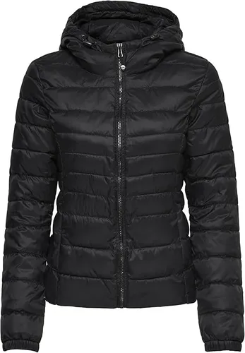 ONLY Damen Leichte Steppjacke ONLTAHOE - Wattierte Übergangsjacke mit Kapuze, ideal für Herbst und Frühling, inklusive praktischem Beutel zum Verstauen