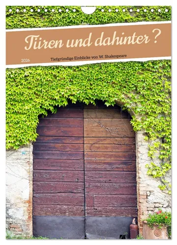 Türen und dahinter ? (Wandkalender 2026 DIN A4 hoch), CALVENDO Monatskalender