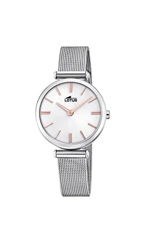 Lotus Damen Armbanduhr 29mm Edelstahl Silber
