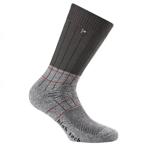 Rohner Wandersocke Fibre High Tech - Anthrazit/Grau, Größe 39-41 - Outdoorsocken aus Merinowolle und Coolmax-Fasern, ideal für Wanderungen und Trekkingtouren. Trocknet schnell und verhindert Blasen für maximalen Komfort.