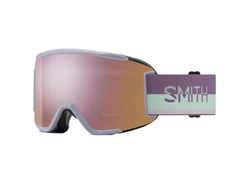 Smith Squad S Skibrille mit ChromaPop Technologie - Sportbrillen für optimale Sicht und Schutz beim Skifahren. Mit Fog-X Anti-Fog-Innenscheibe und übergroßen zylindrischen Gläsern für klare Sicht und aktives Belüftungssystem.