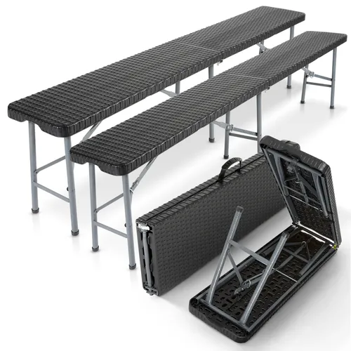 Arebos 2X Klappbare Bierbank mit Tragegriff von AREBOS