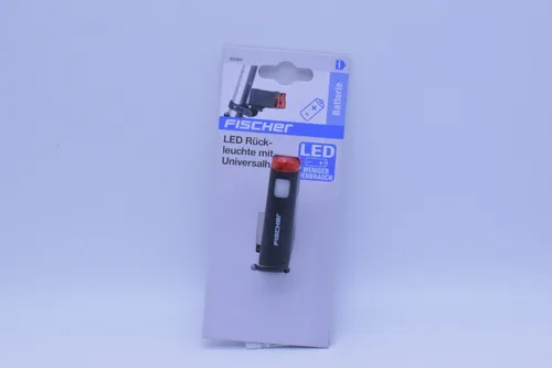 Produktbild FISCHER Rücklicht Batterie LED Rückleuchte mit Universalhalter