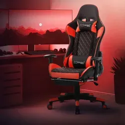 ML-Design Gaming Stuhl mit Fußstütze - Ergonomischer Drehstuhl für Gamer - Bürostuhl mit verstellbarer Fußstütze und ergonomischem Design für maximalen Komfort. Ideal für lange Gaming-Sessions oder Büroarbeiten.