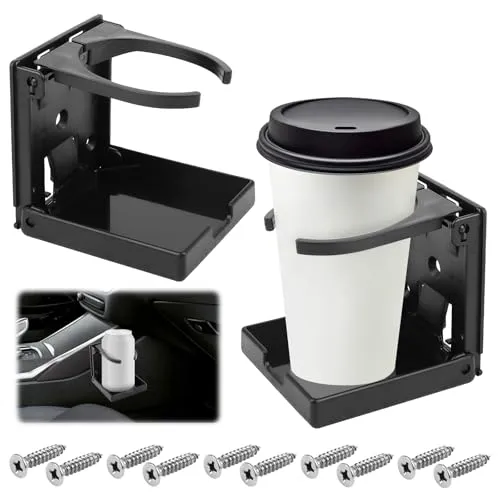 TNOMSNO Getränkehalter Auto, 2 Stück Klappbar Becherhalter, Klappbar Getränkehalter Flaschenhalter Boot Zubehör Tassenhalter, Universal Dosenhalter Flaschenhalter Tassenhalter Cup Holders für Boot