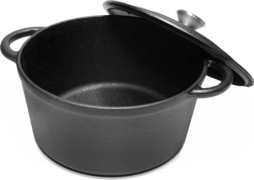 Gusseisen Topf Rund Deckel Induktion 4.2L 24cm BRUNBESTE BB-2658