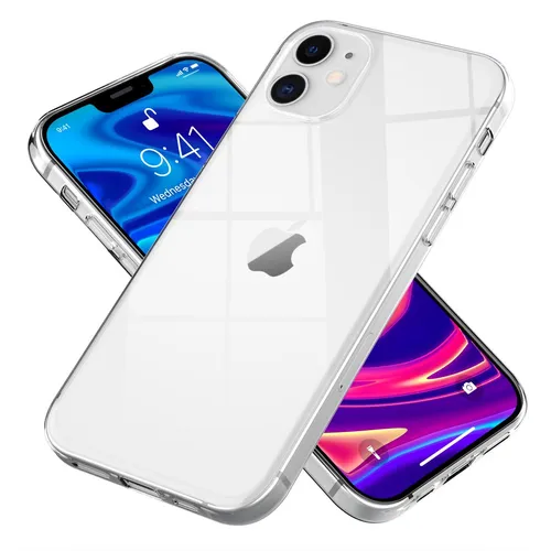 Klare Handy Hülle für iPhone 12 / iPhone 12 Pro, Clear Case Schutz Cover