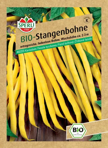 Produktbild Sperli BIO Stangenbohne gelb