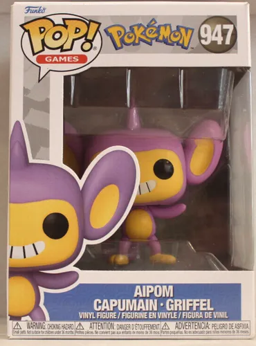 Pokemon Funko POP! Games Vinyl Figur Aipom - Nr.947 - Neu - 1.2 594 J1