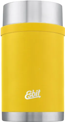 Esbit SCULPTOR Edelstahl Thermobehälter 1L - gelb - Thermobehälter in modernem Design, doppelwandig und ideal für heiße Mahlzeiten unterwegs oder beim Picknick.