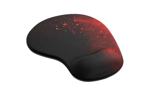 Titanwolf Gaming Mauspad Office Gel Mousepad mit ergonomischer Handgelenkauflage, Handballenauflage, Gelpolster ergonomisch, abwaschbar, Blood