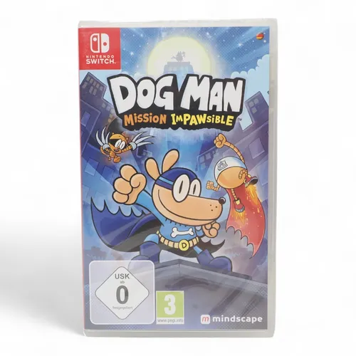 Dog Man: Mission Impawsible - Switch - Spiele für Nintendo Switch mit 50 spannenden Levels, Teamwork und humorvollen Dialogen; entdecke einzigartige Fähigkeiten und besiege kreative Bosse.