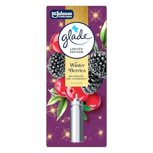 Glade Touch & Fresh (Brise One Touch) Minispray, Raumduft, Nachfüller, Winter Berries, 10 ml
