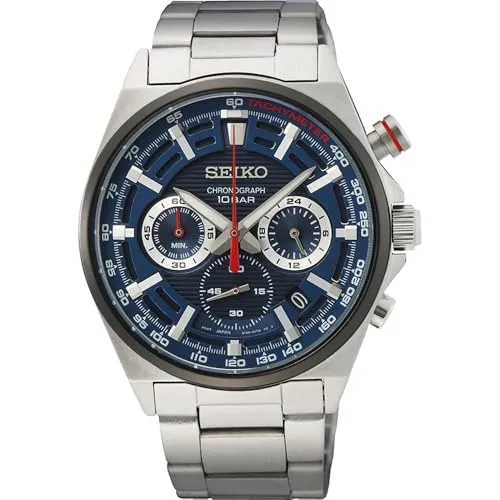 Seiko SSB407P1 Herrenuhr - Stylische Herrenuhr im Chronographen-Stil, mit robustem Edelstahlarmband und präzisem Quarzwerk – perfekt für trendbewusste Männer.