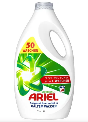 Ariel Universal Weißes Waschgel 2,25 L – für strahlend weiße Wäsche