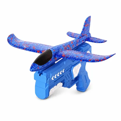 Schaumstoff Gleitflugzeug mit Abschuss-Launcher – Outdoor Spielzeug für Kinder